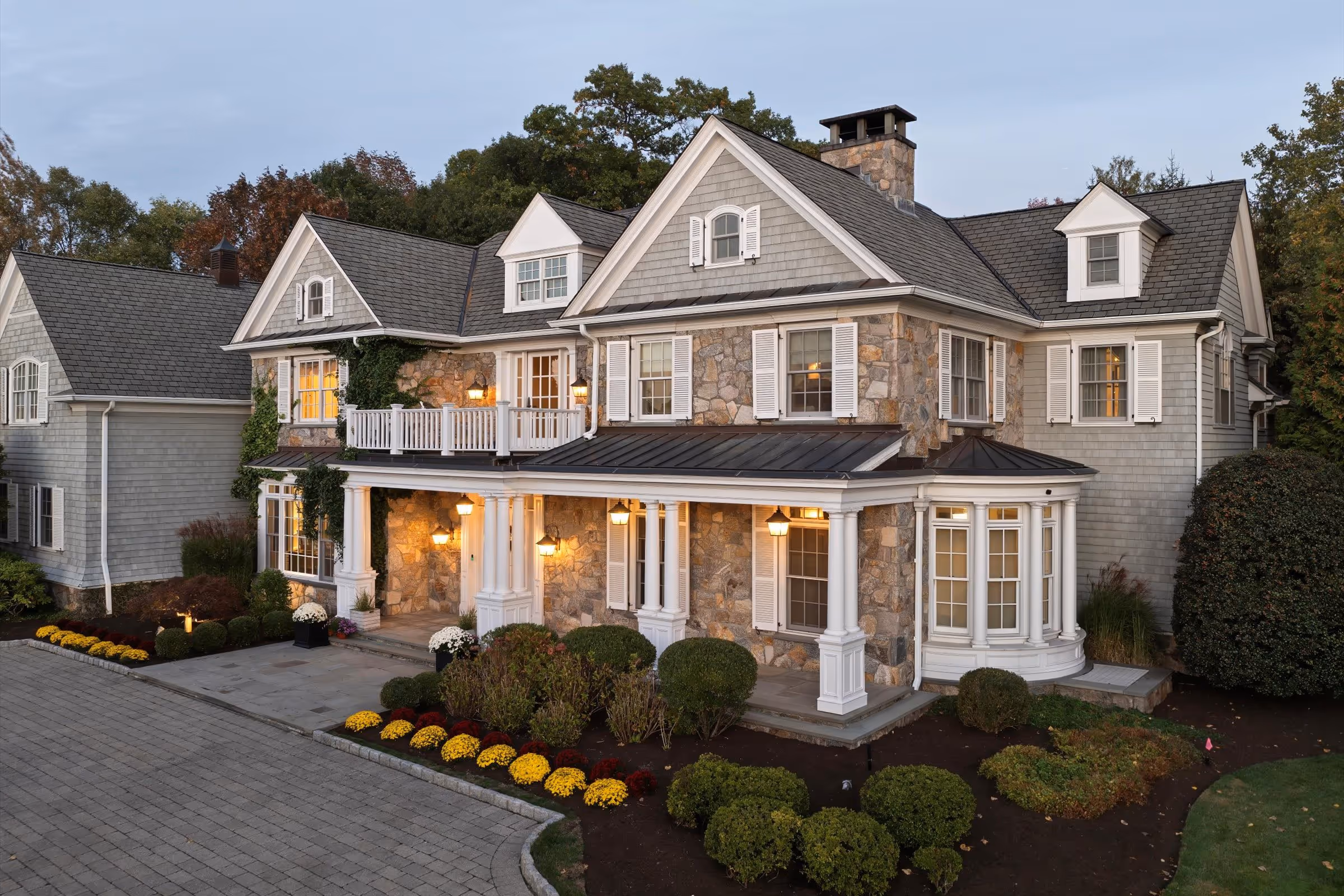 Bergen County home living room - real estate staging