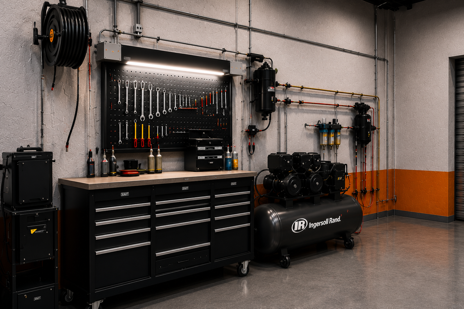 image of engine repair work (for an automotive service)