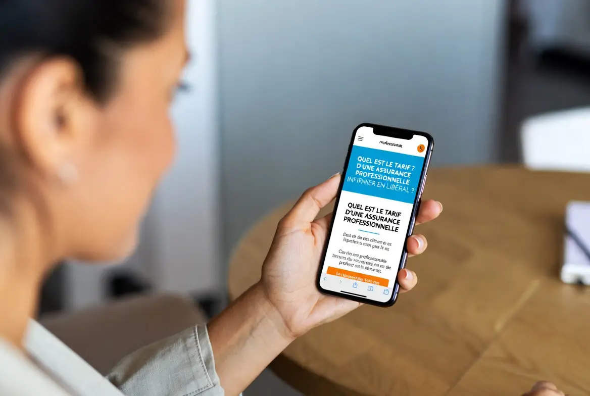 infirmier recherchant le prix d'une assurance