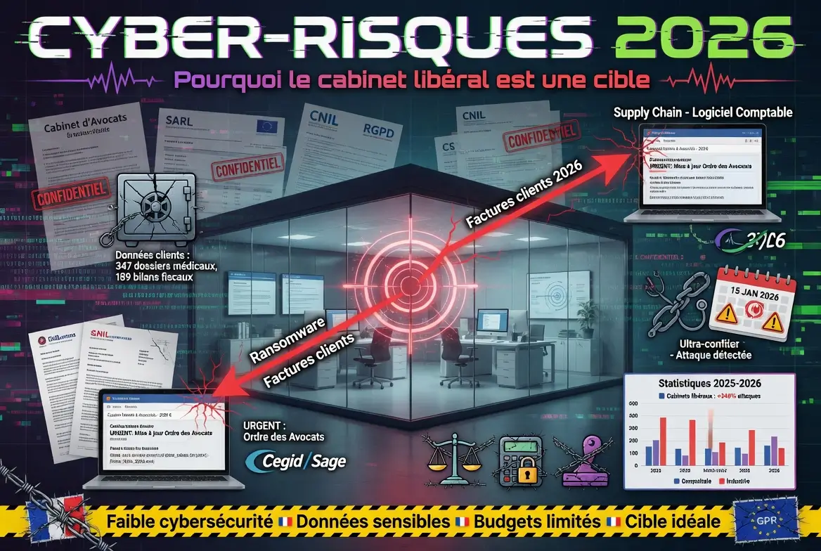 les risques de cybersécurité pour les cabinets libéraux