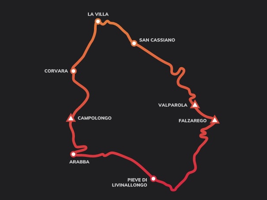 dolomites bike day map