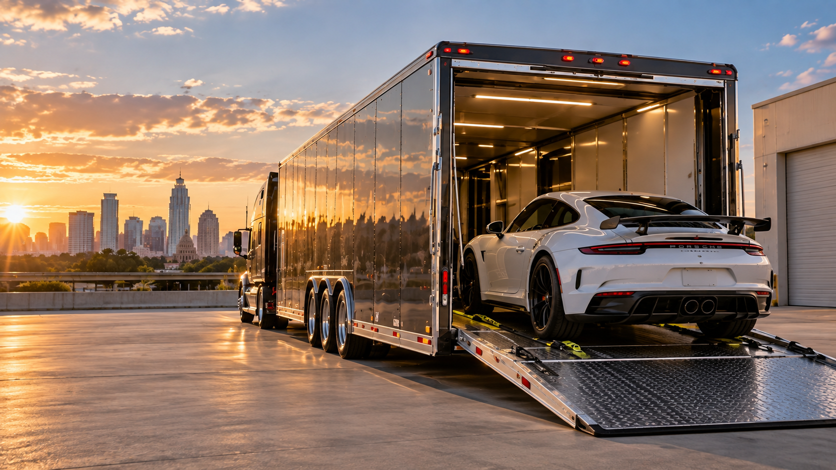 Enclosed Trailer Auto Transport