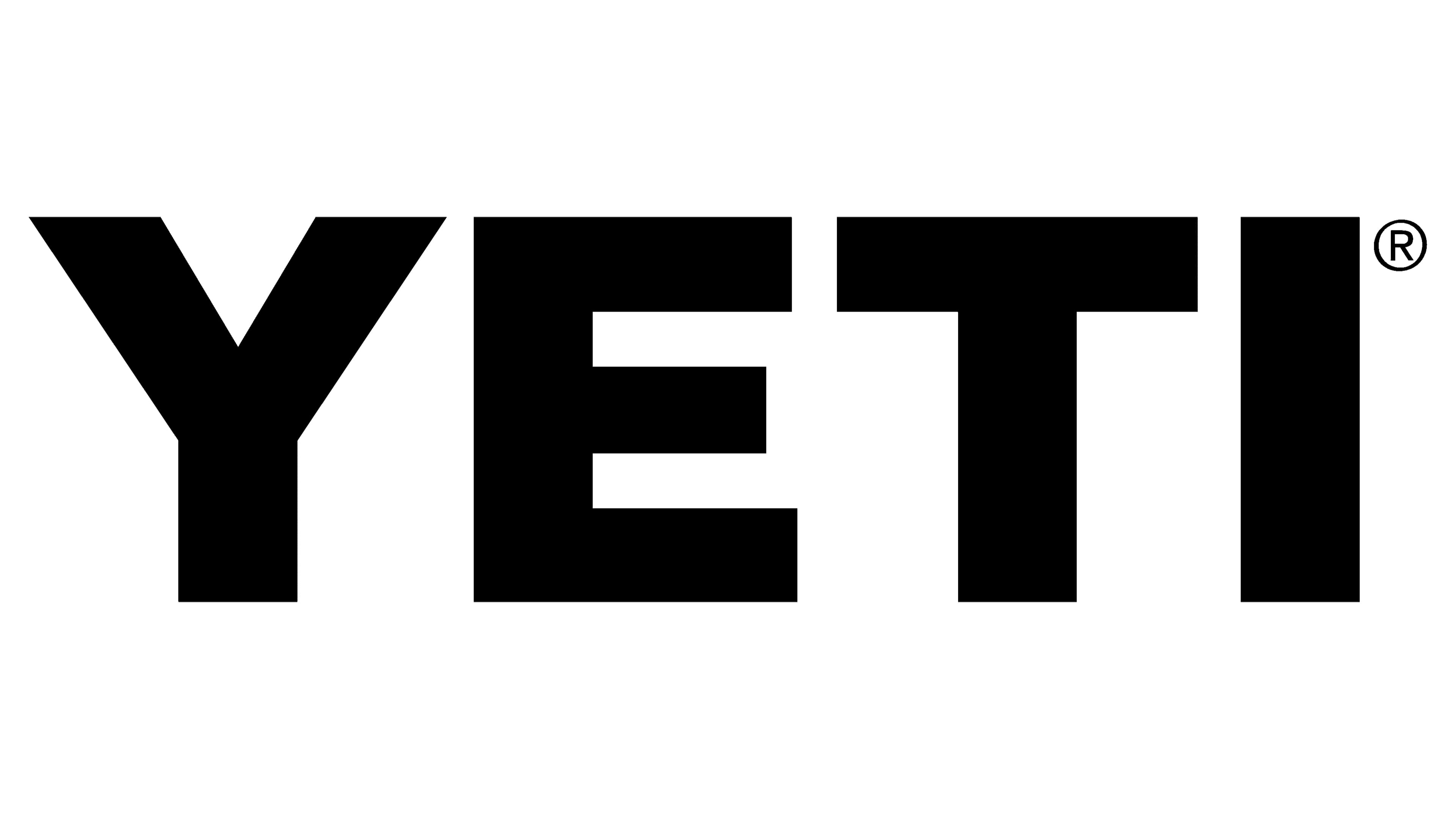 YETI brand logo in bold black letters with a registered trademark symbol.