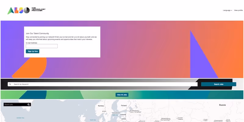 Screenshot of the official career page of ALSO Holding