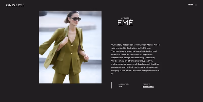 Screenshot of the official career page of Atelier Emé