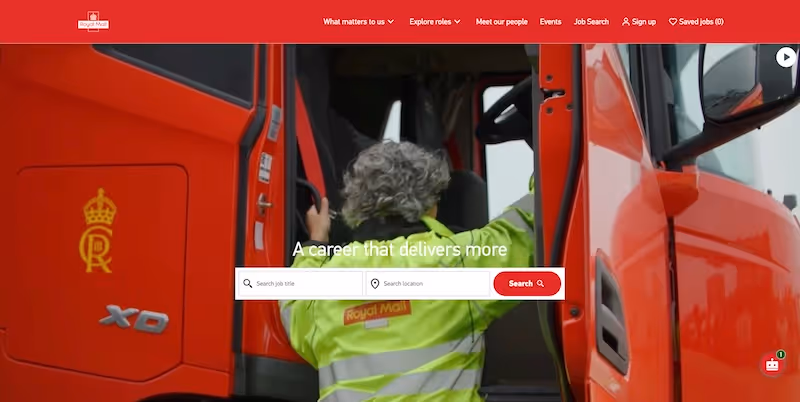 Screenshot of the official career page of International Distributions Services