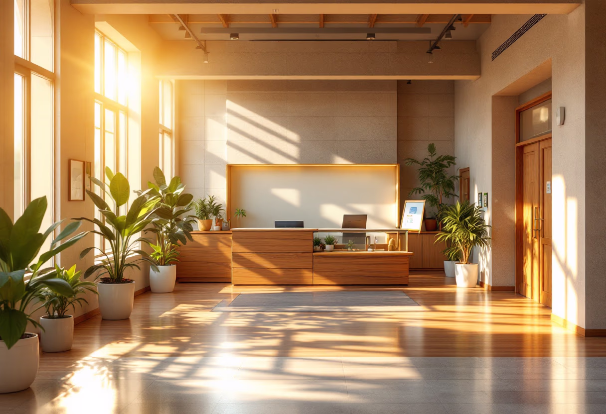 image of school reception area