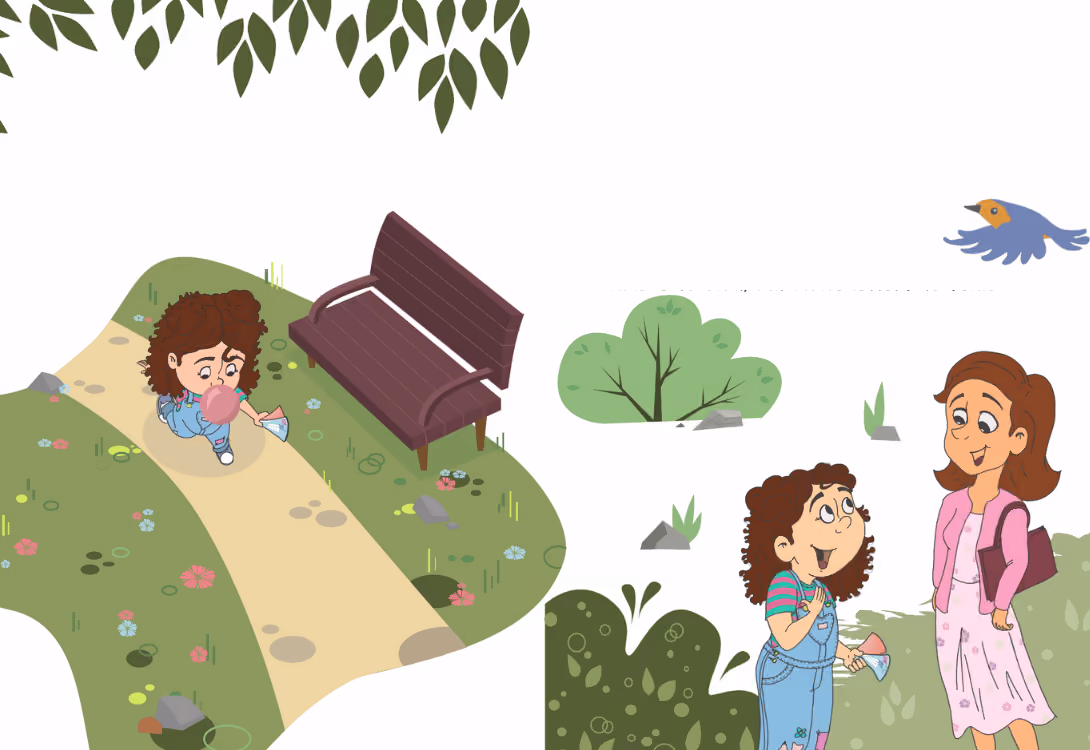 Child with curly hair running excitedly into the arms of a smiling woman in a purple dress indoors.