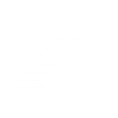Upscales Logo depicting a staircase headed upwars. It says upscales on the side