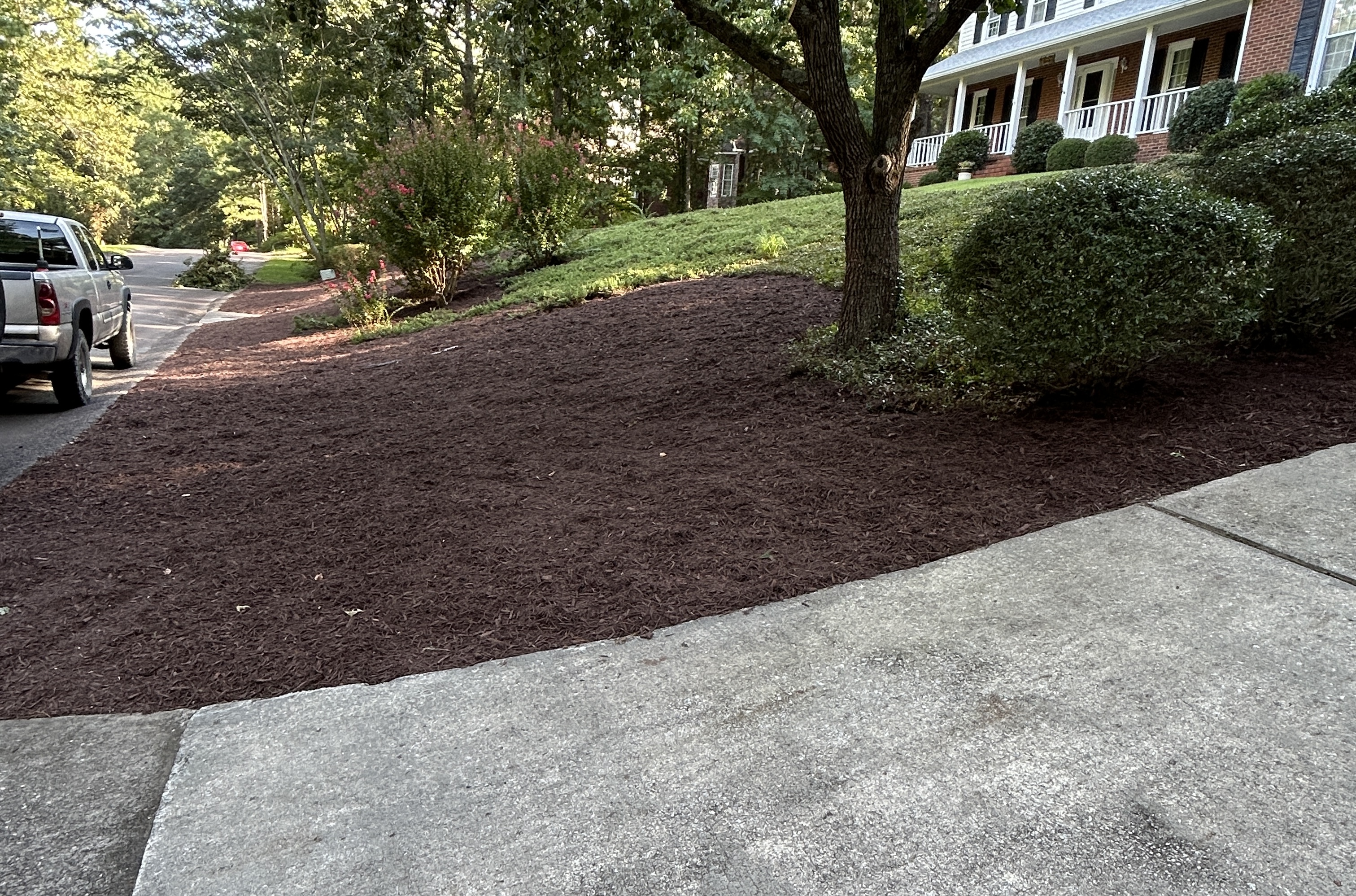 Landscaping after treatment