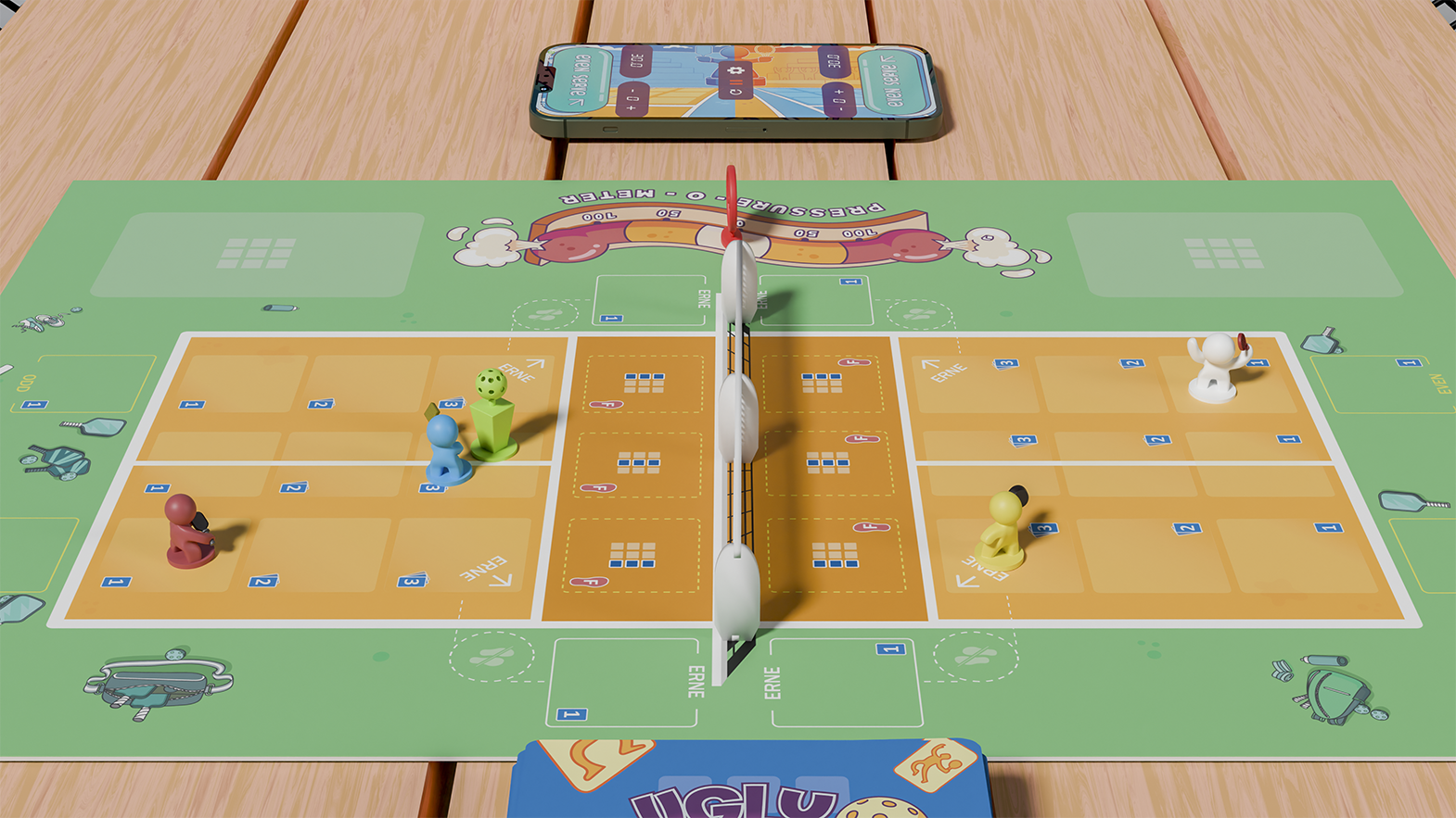 Animated sequence showing all Ugly Pickle game card characters together.