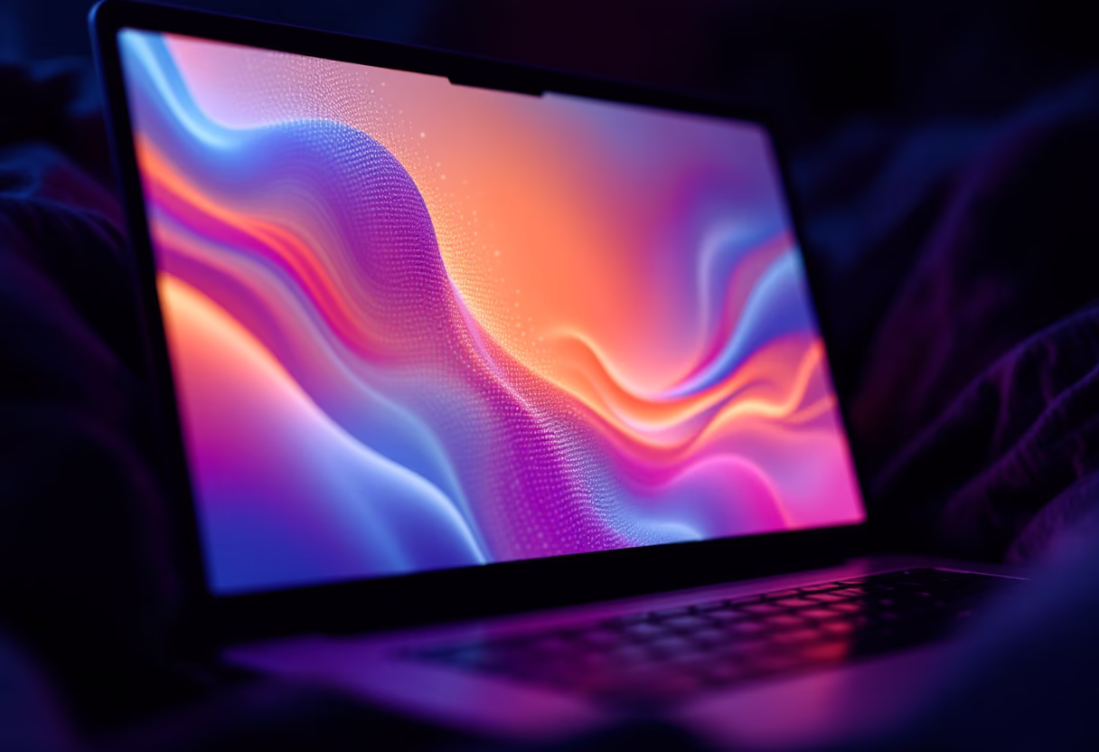 [interface] image of game elements on a laptop