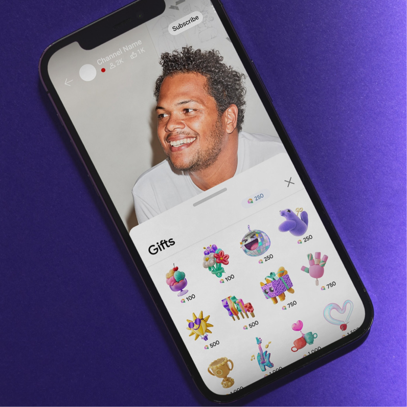 Youtube Gifts | UXD internship (NDA)