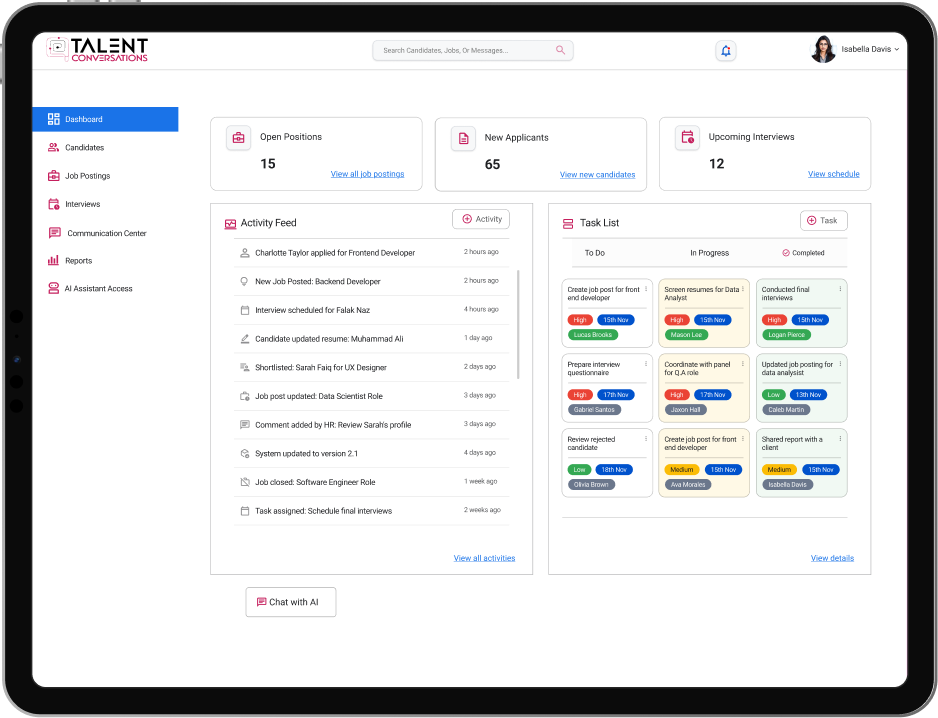 Talent Conversations — AI Recruitment Platform