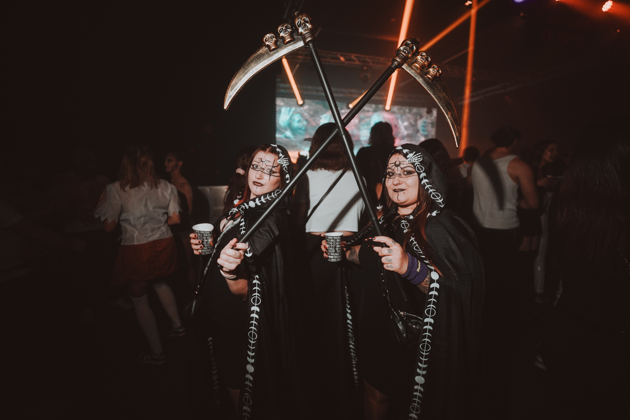 Performers et artistes au festival Halloween de Suisse