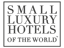 Small Luxury Hotels of the World logo in black and white.