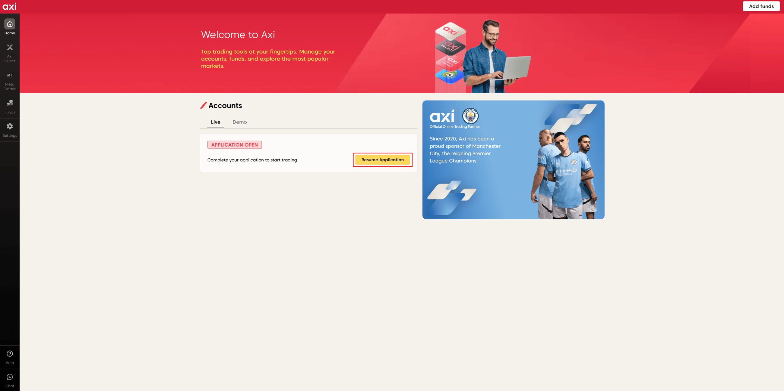 Axi resume application