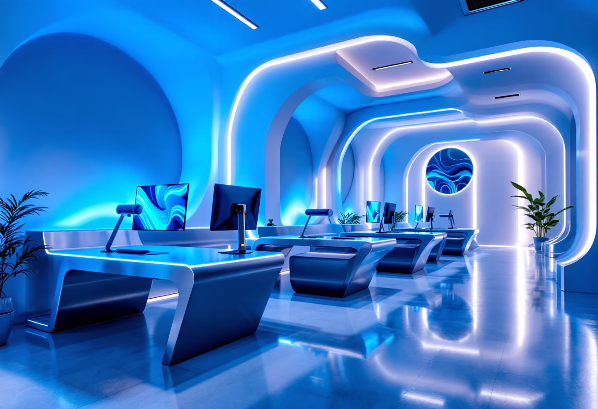 [background image] image of creative workspace (for a game development company)