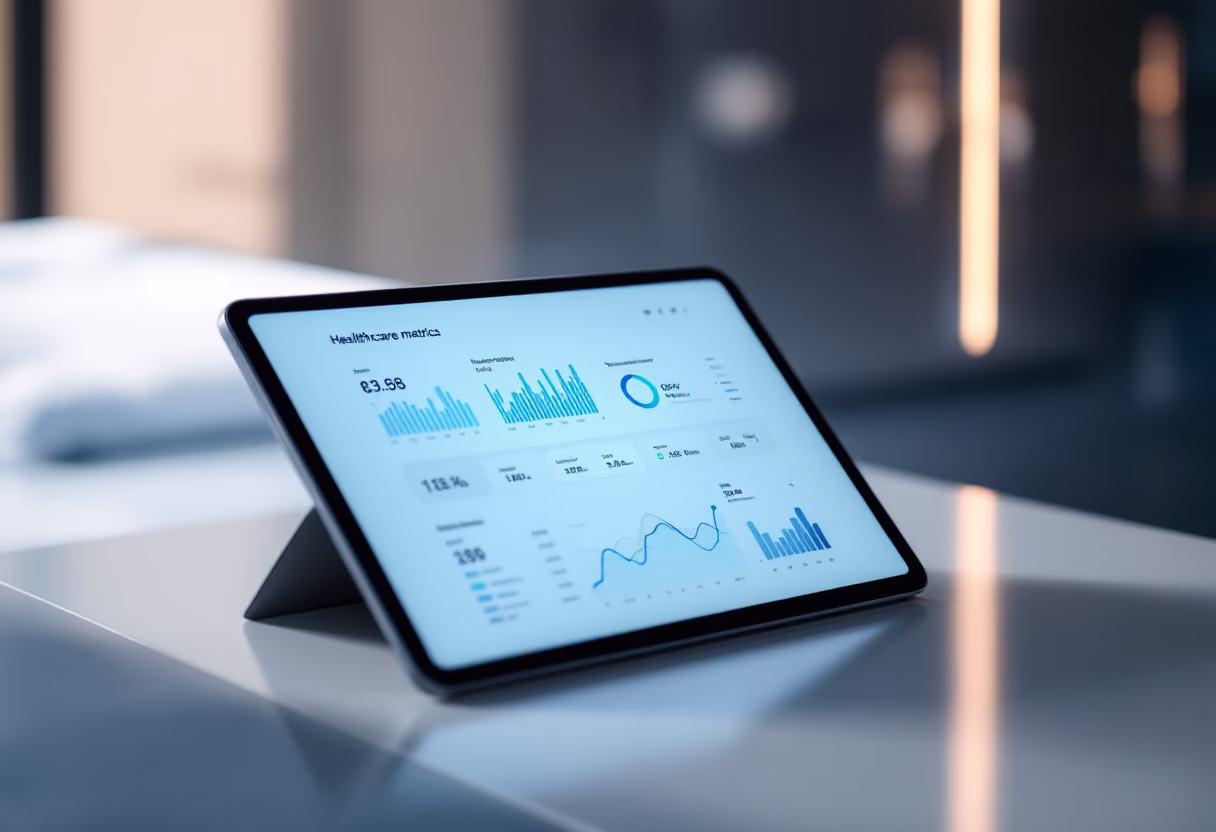 [interface] image carousel of ai innovations for an ai healthcare company