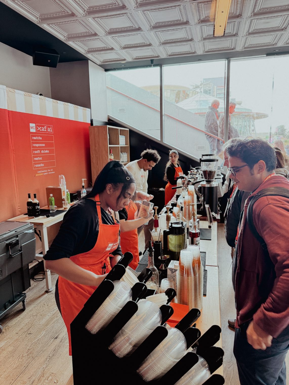 Our mobile espresso bar features mobile baristas offering coffee cart catering and matcha catering across Los Angeles.