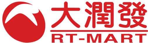 RT-MART logo with a red circular symbol and red text in Chinese characters above the name RT-MART.