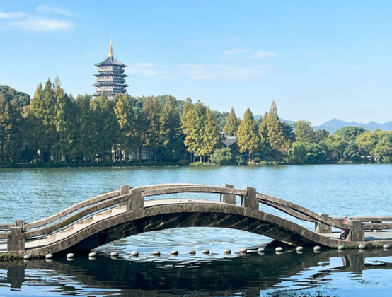 West Lake scenic destination in Hangzhou