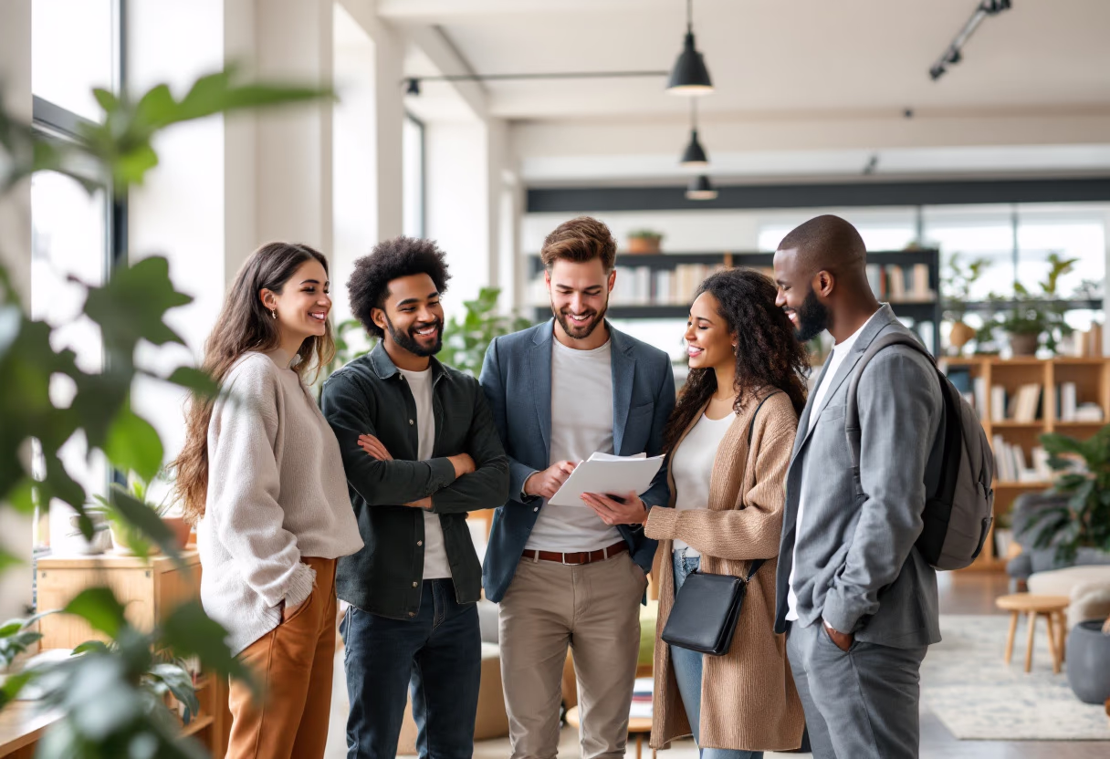 prospective students on campus tour