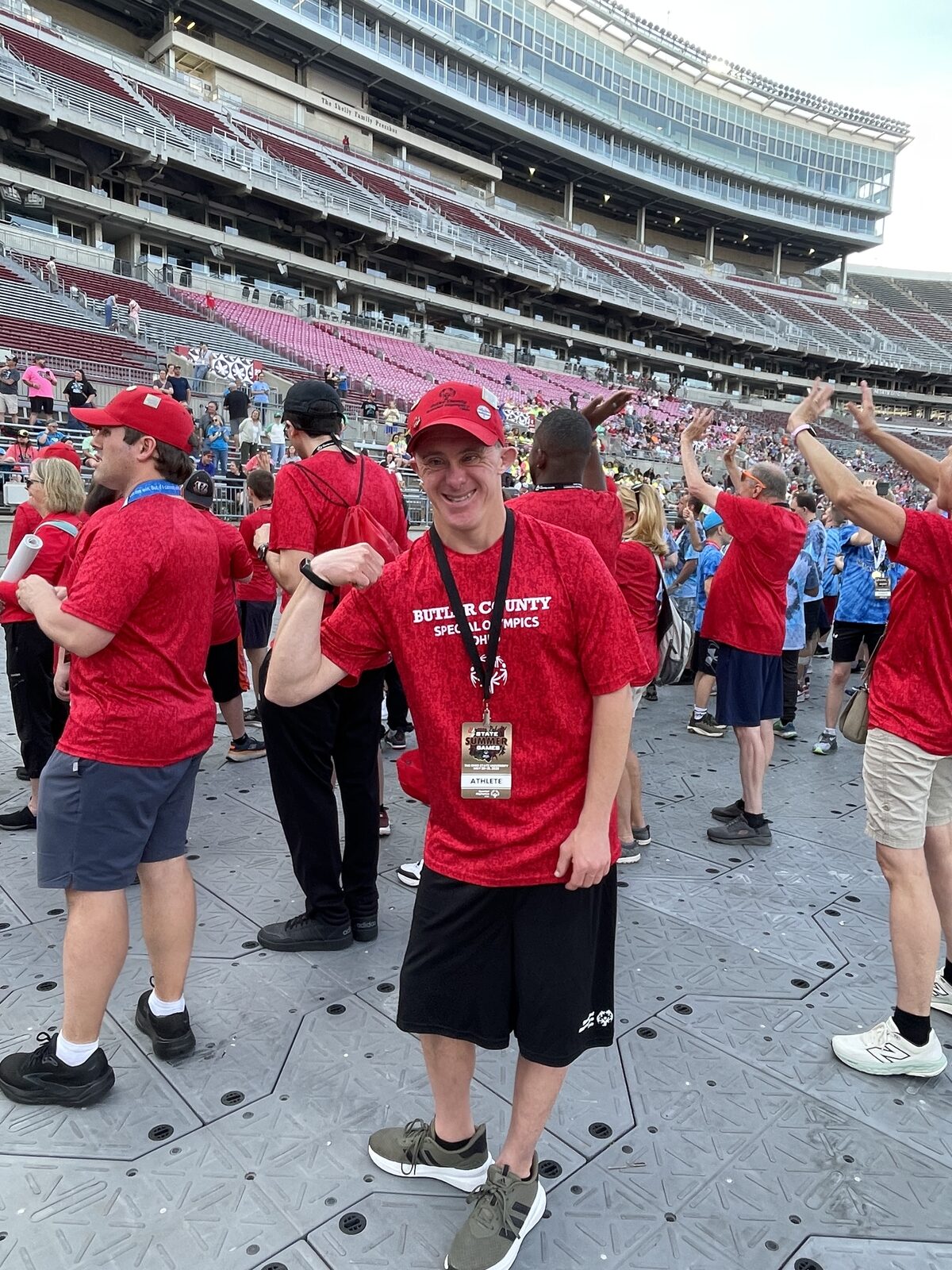 A Butler County, Special Olympics Ohio athlete at the State Summer Games