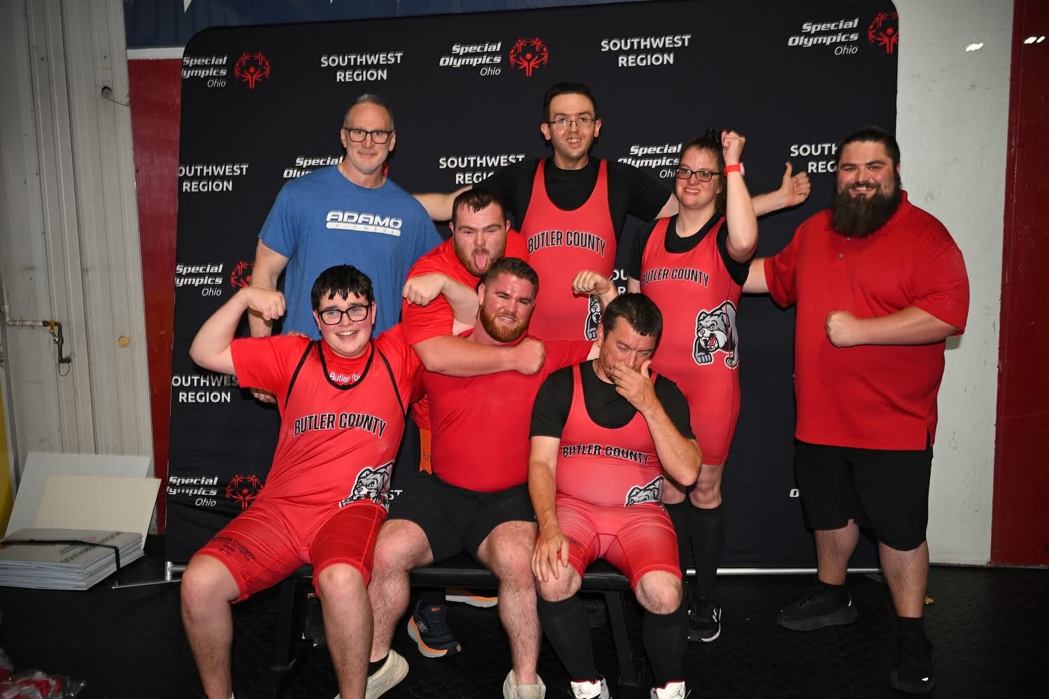 Butler County, Special Olympics Ohio powerlifting team at the Southwest Region competition