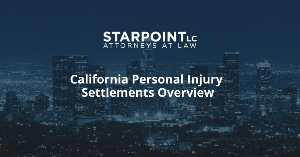 California Personal Injury Settlements Overview