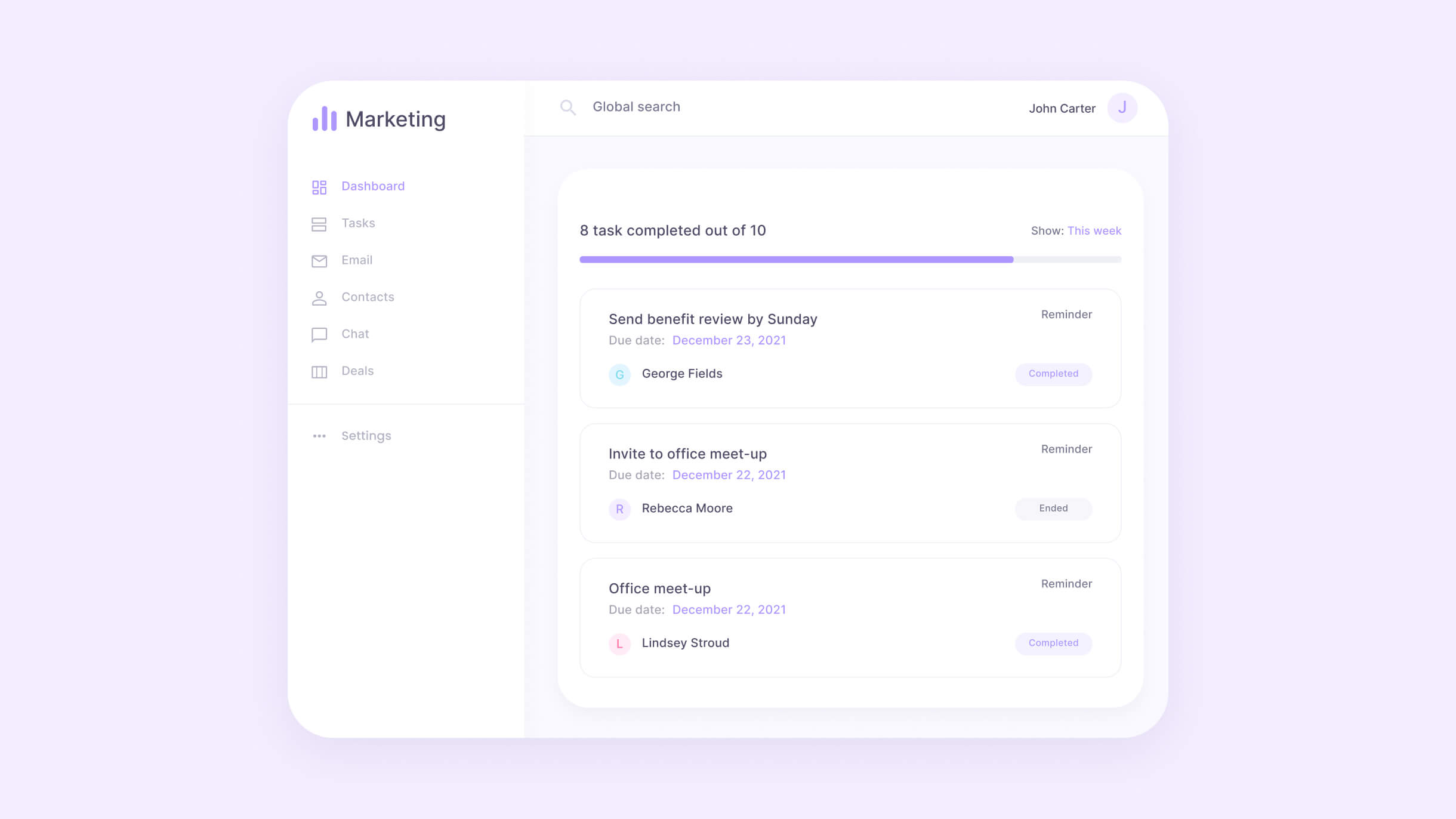 Task Manager Web App Design