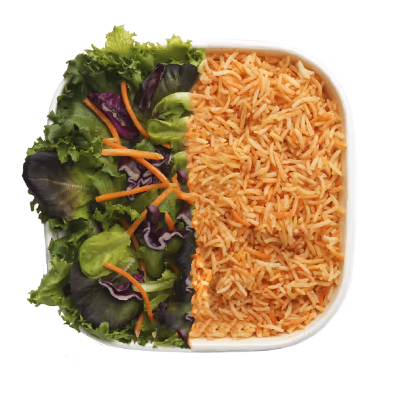 Five falafel balls with one cut open to show a crumbly, yellow-green interior.