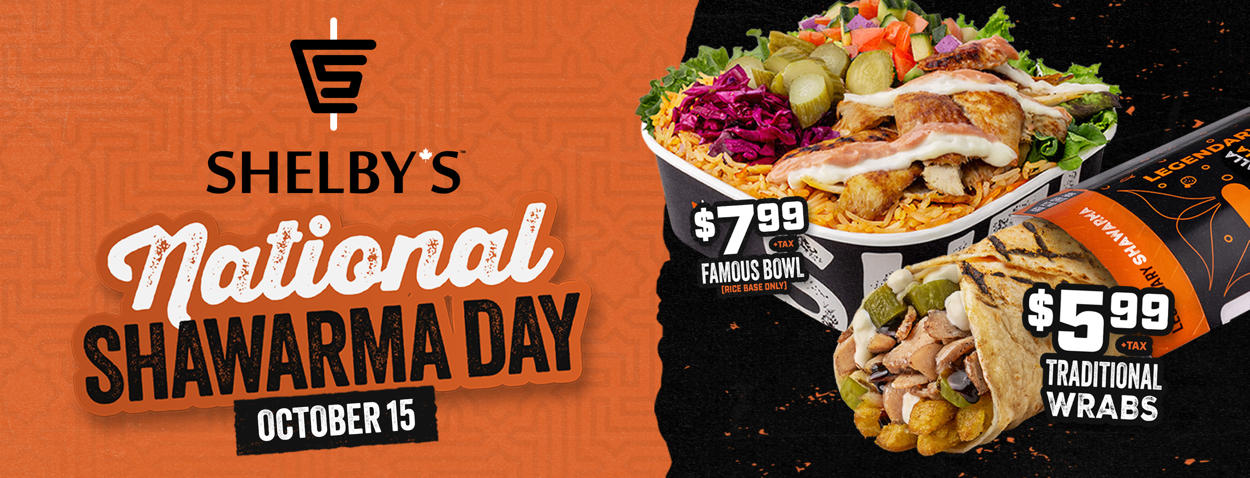 Shelby's is celebrating National Shawarma Day on October 15, 2026