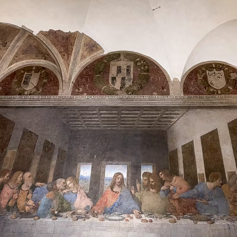 The Last Supper in Milan, Italy.