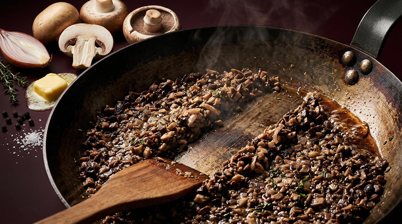 beef wellington mushroom duxelles