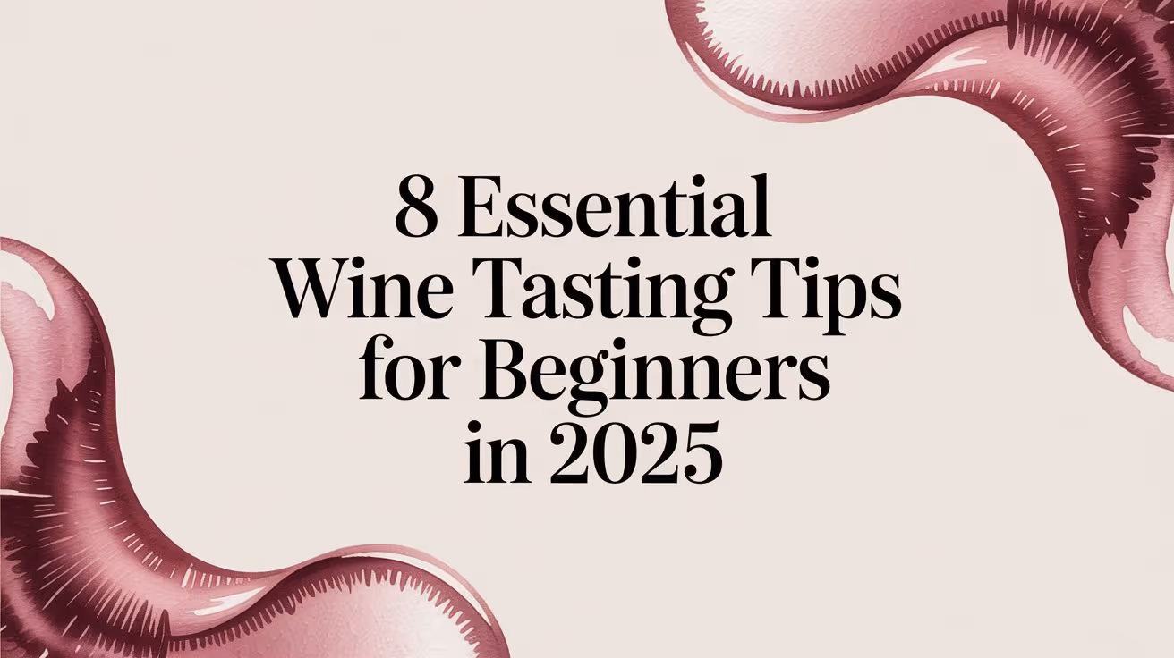 8 Essential Wine Tasting Tips for Beginners in 2025
