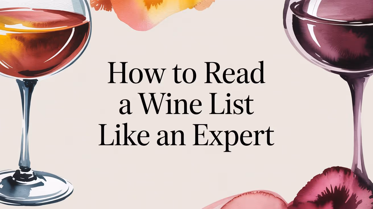 How to Read a Wine List Like a Pro