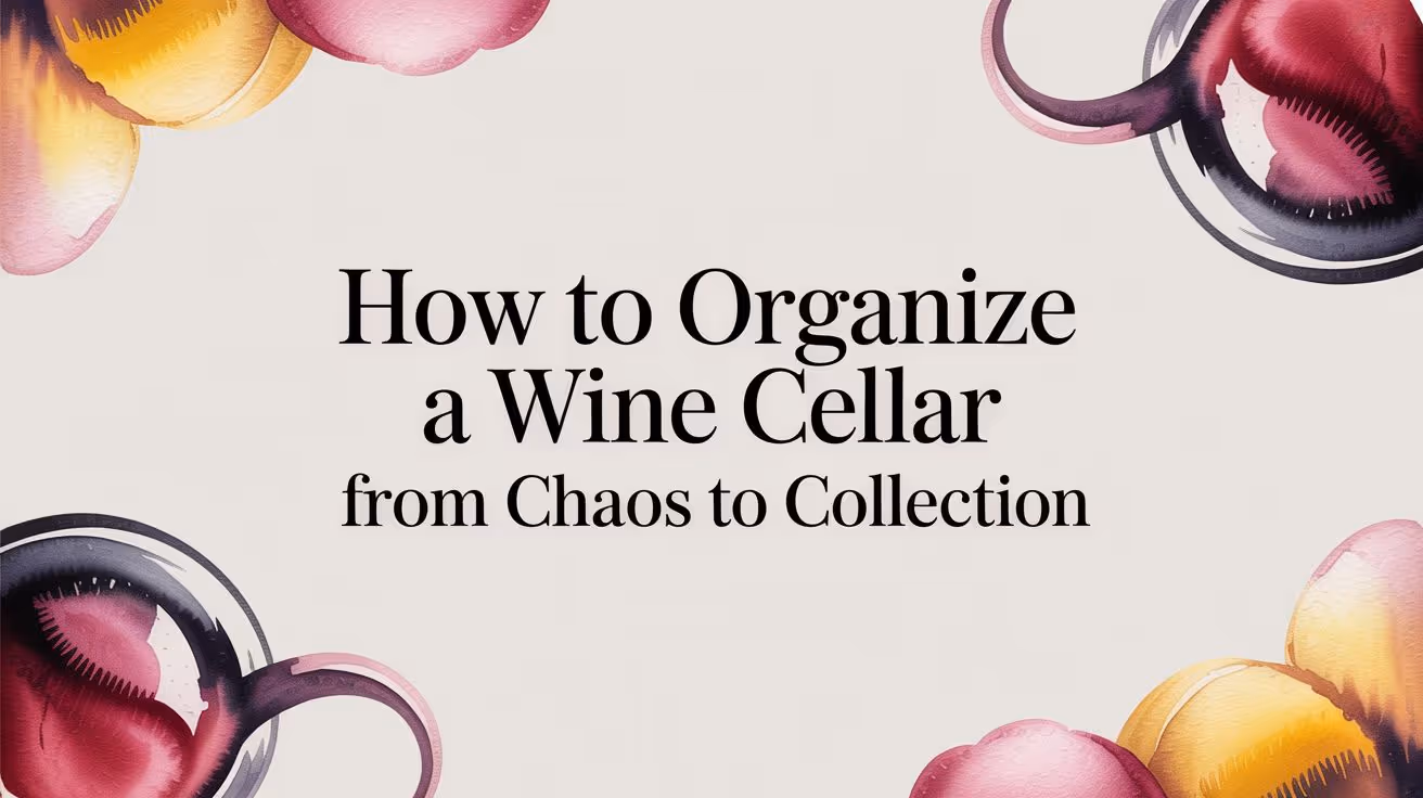 How to Organize a Wine Cellar