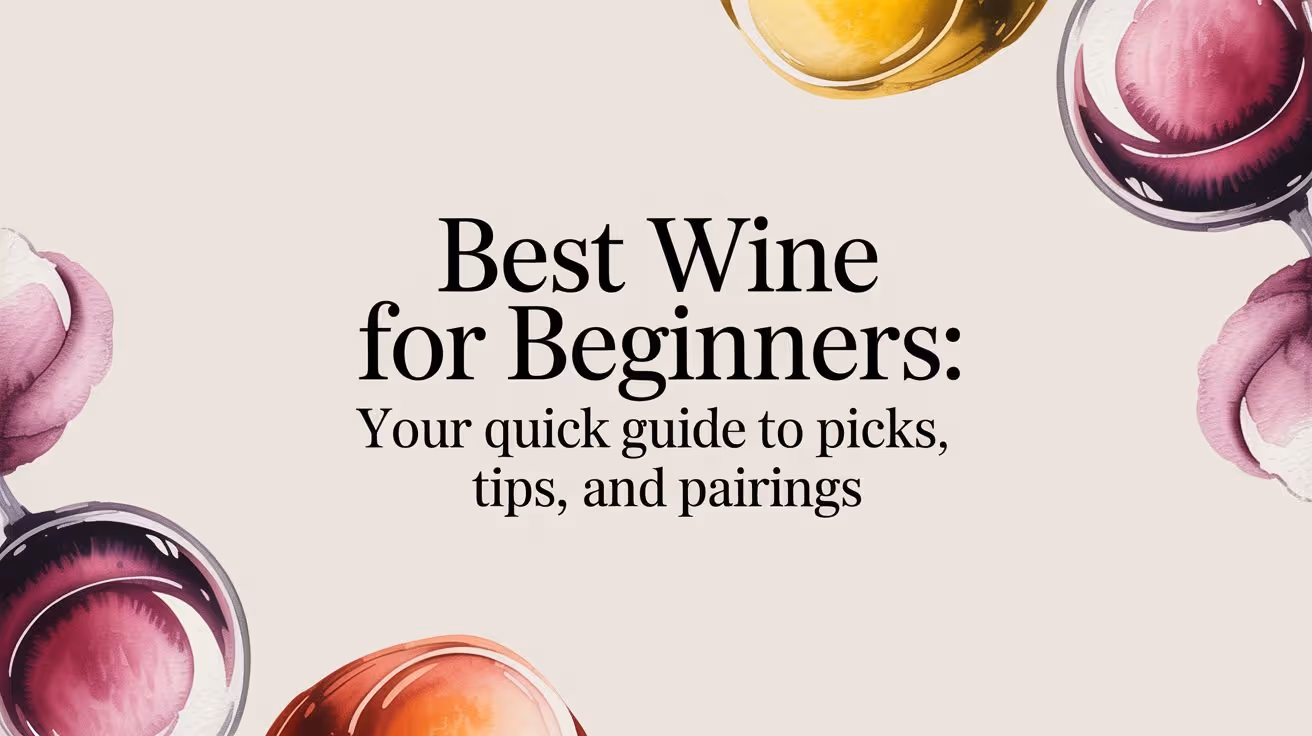 Best wine for beginners: Your quick guide to picks, tips, and pairings