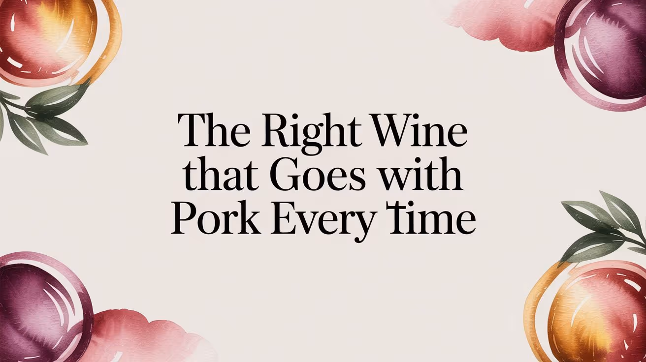 Wine That Goes With Pork: A Simple Guide