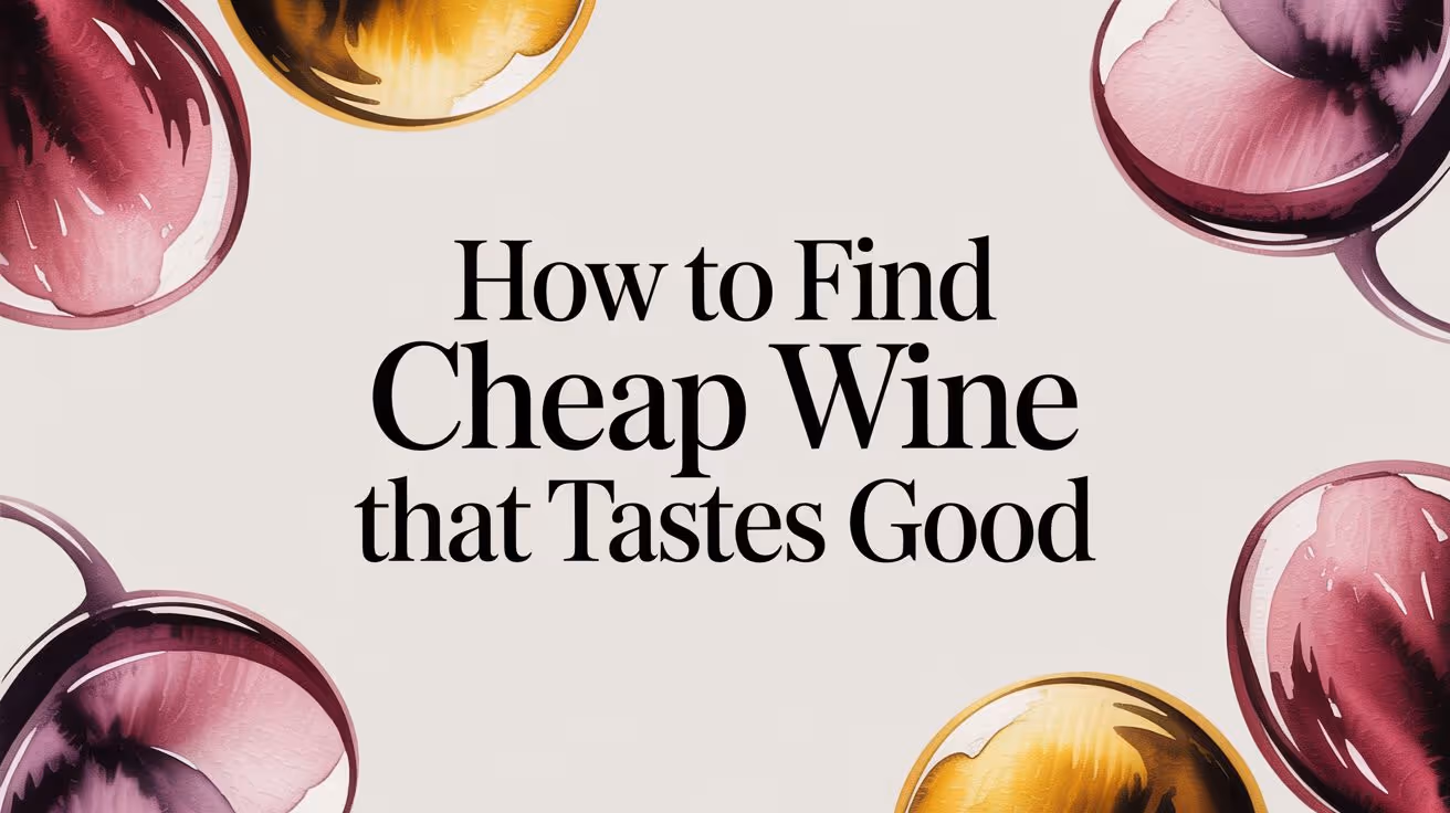 Find Cheap Wine That Tastes Good