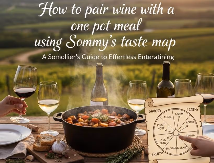 How to pair wine with a one pot meal using Sommy’s taste map