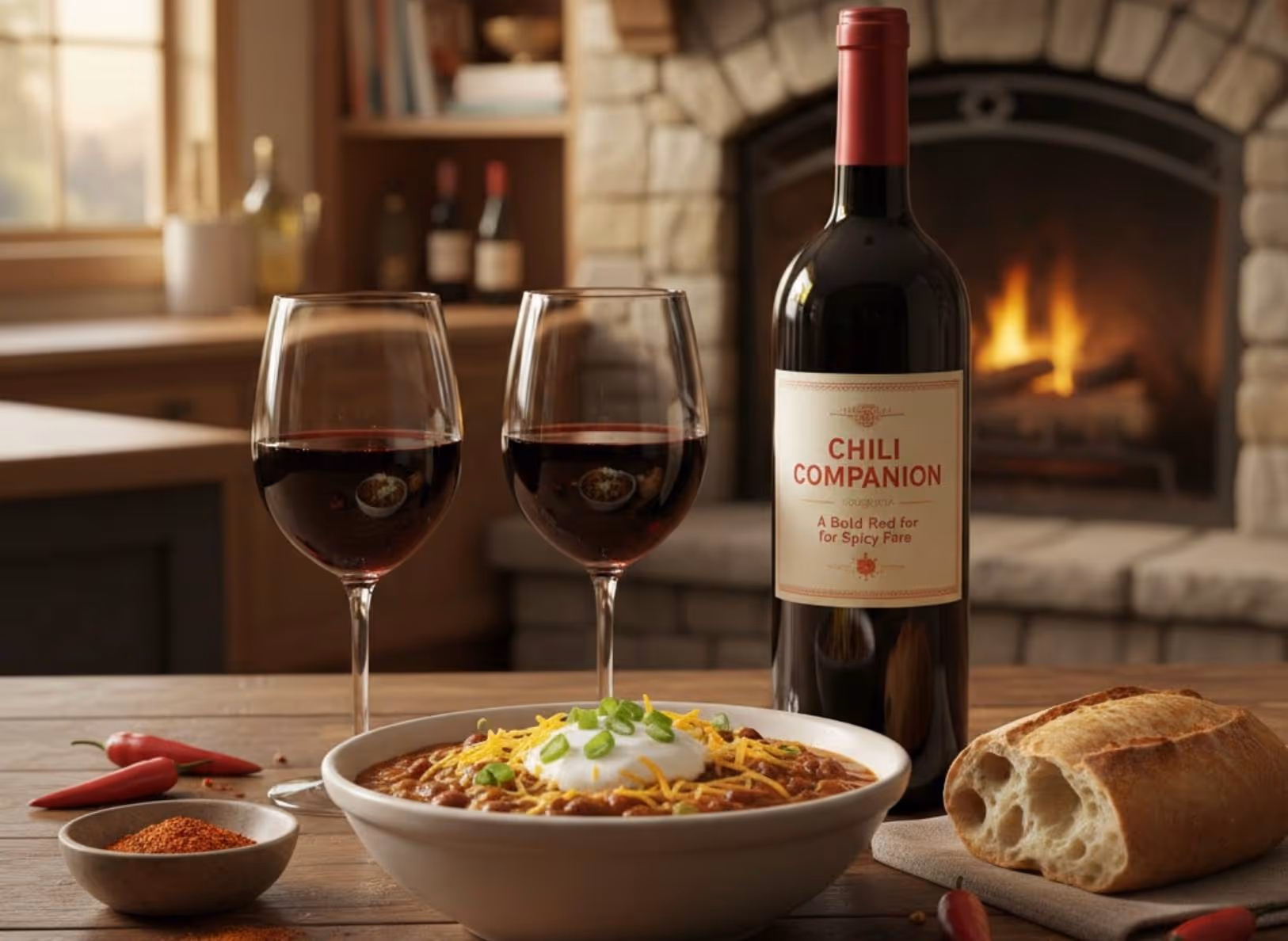 Wine for Chili Night, easy picks for beef chili, turkey chili, and veggie chili (plus topping-proof options)