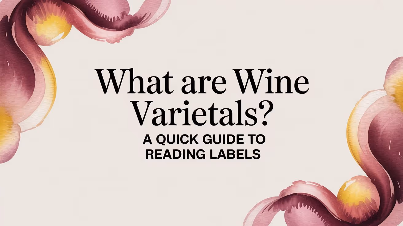 What is a Wine Varietal? A Simple Guide