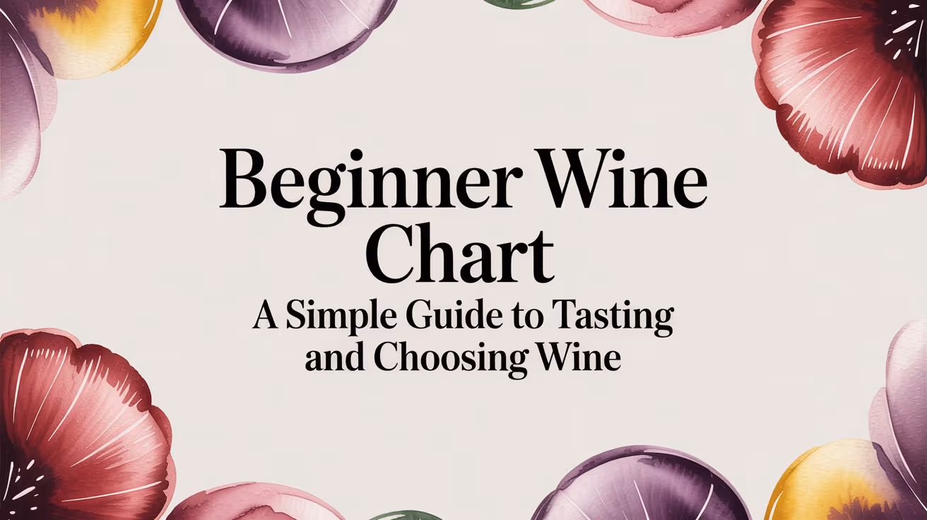 A Beginner Wine Chart to End Decision Anxiety