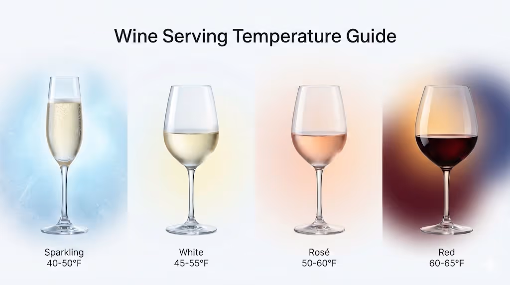 Memorable Wine Serving Temperatures 