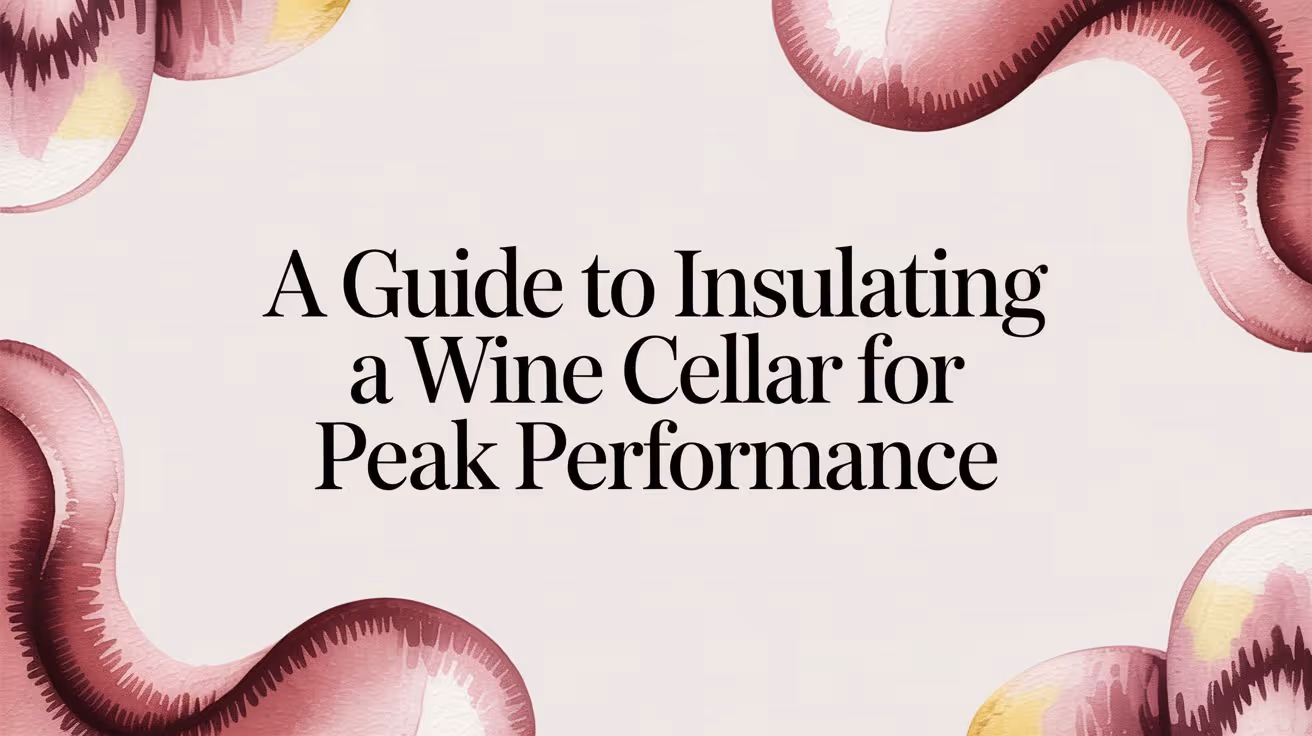 A Guide to Insulating a Wine Cellar