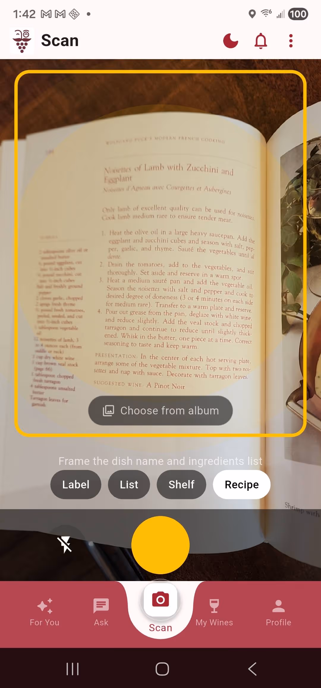 Sommy Demo: Recipe Book Scanning