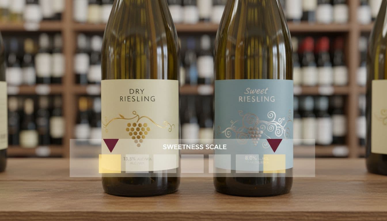 how to tell dry riesling from sweet riesling