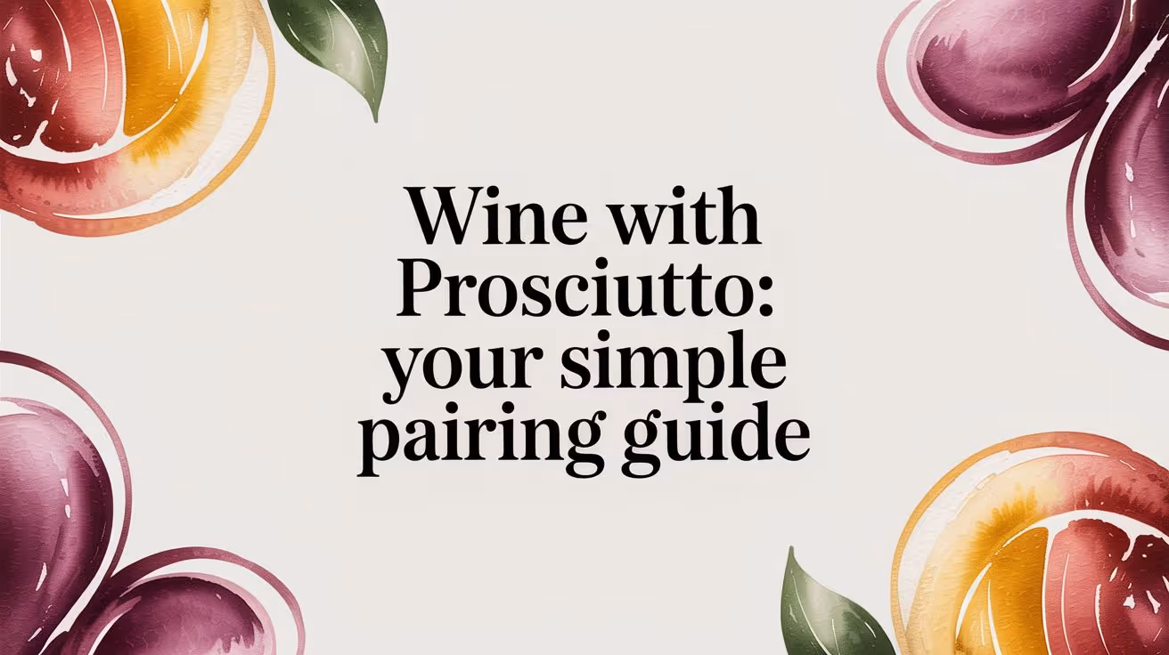 Wine with Prosciutto: Your Simple Pairing Guide